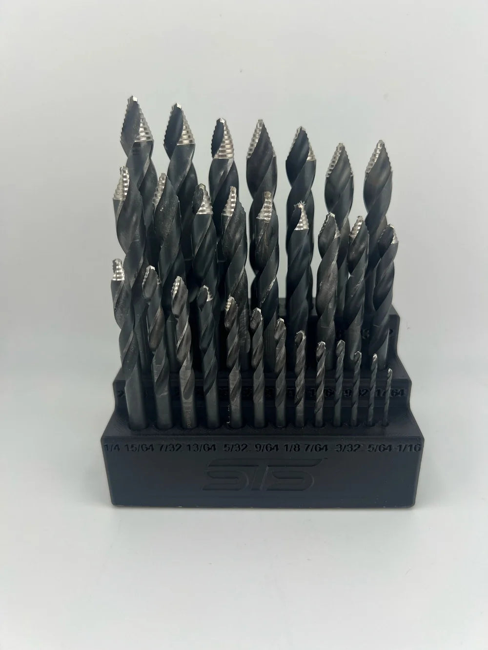 STS Auto Design Tools STS29DBH - Magnetic Drill Bit Organizer For 29-Piece Drill Bit Sets (1/16″–1/2″)