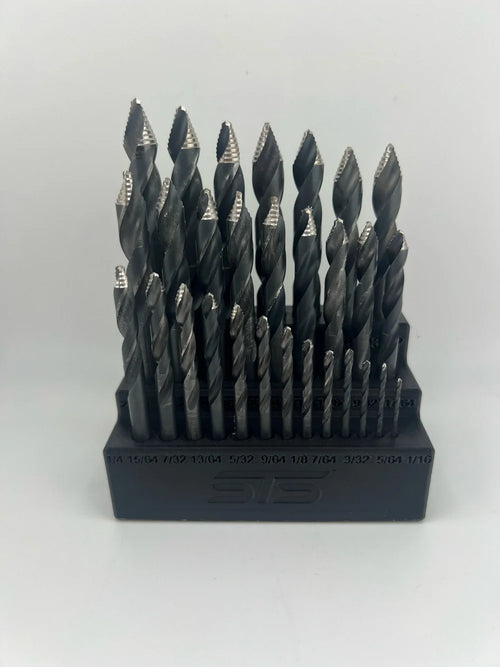 STS Auto Design Tools STS29DBH - Magnetic Drill Bit Organizer For 29-Piece Drill Bit Sets (1/16″–1/2″)