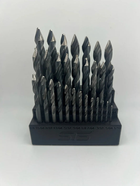 STS Auto Design STS29DBH - Magnetic Drill Bit Organizer For 29-Piece Drill Bit Sets (1/16″–1/2″)