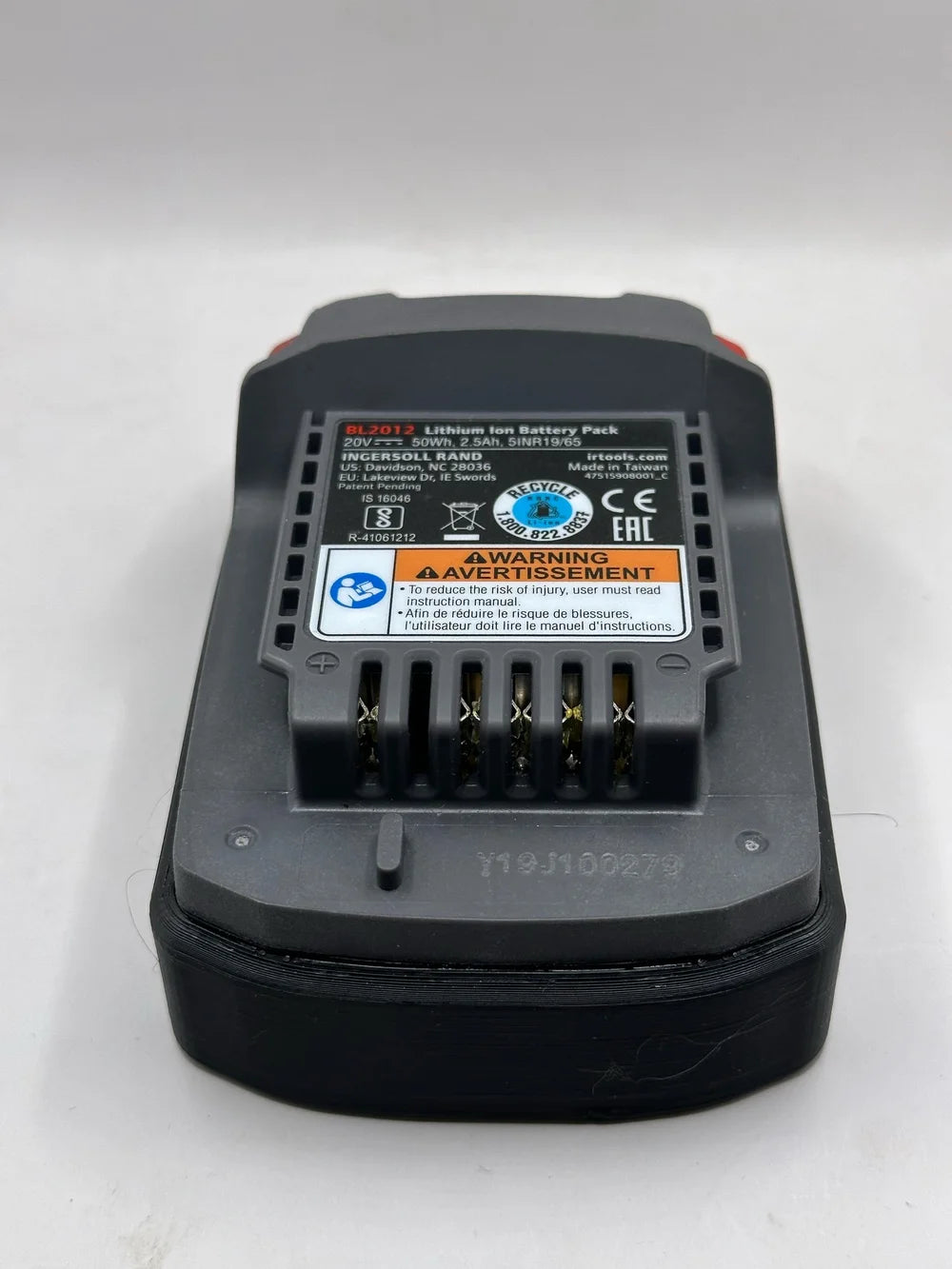STS Auto Design IR2025 - Ingersoll Rand 20v 2.5ah Magnetic Battery Cover