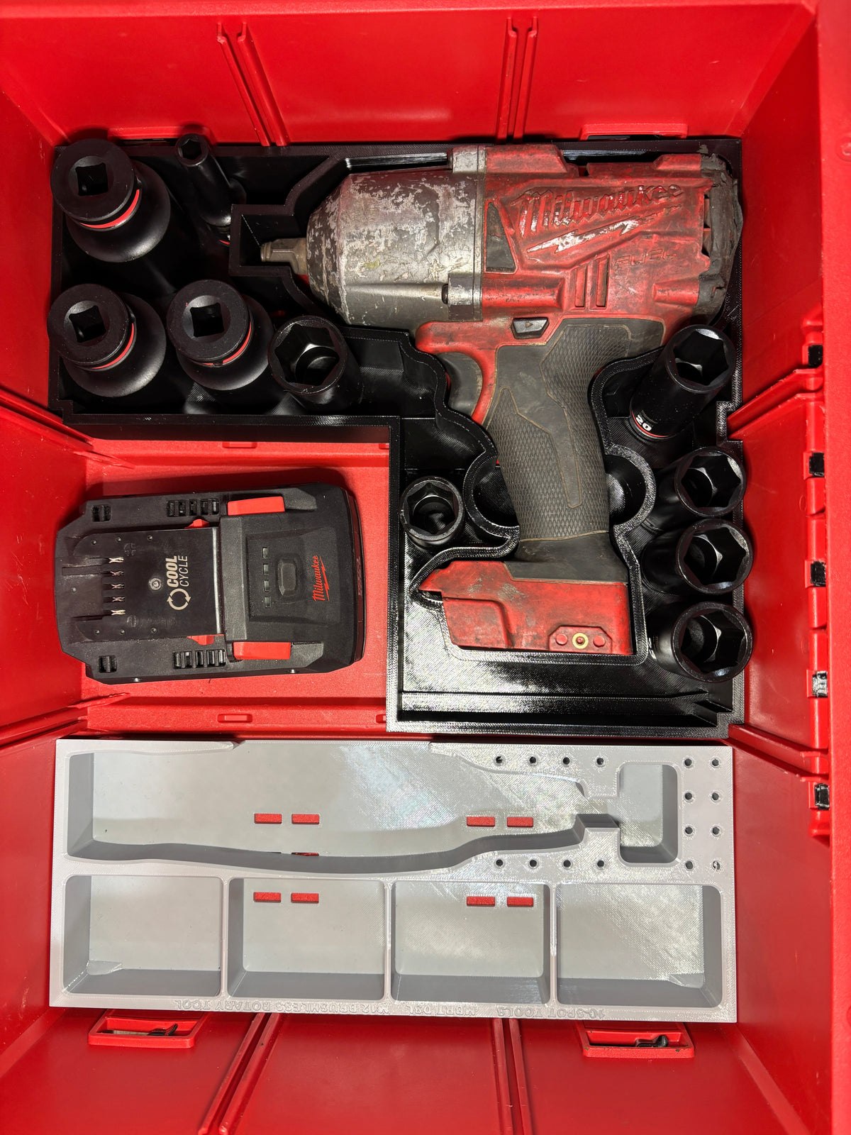 Insert for M18 FUEL 1/2" High Torque Impact Wrench 2767 for 2-Drawer Packout (MHT2767 D)