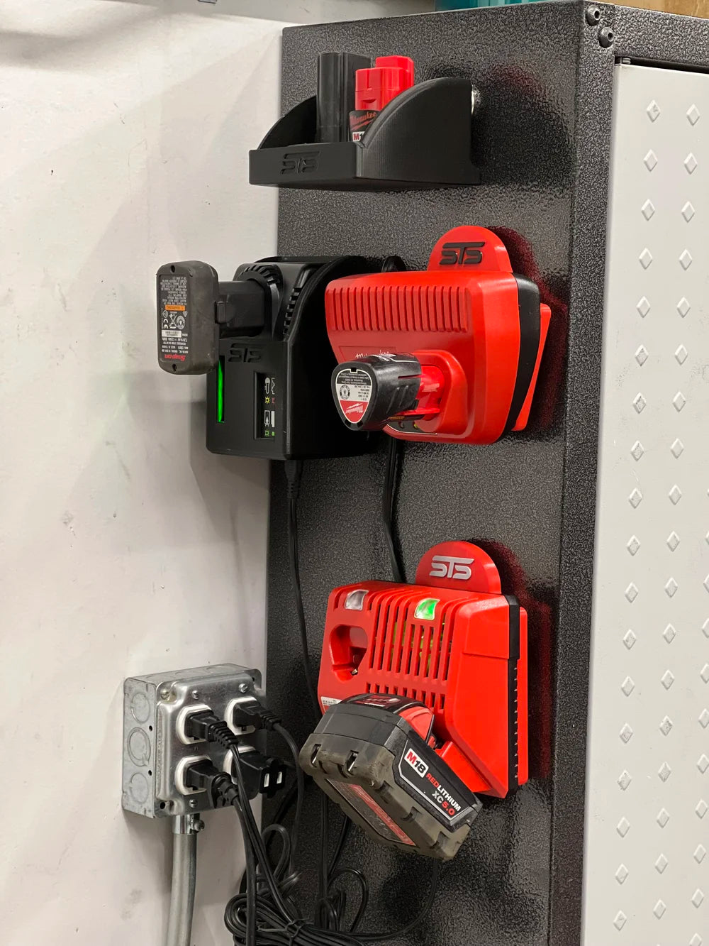 STS Auto Design MW12 – Milwaukee 12V Magnetic Battery Charger Holder
