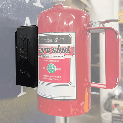 STS Auto Design STSSS – Magnetic Sure Shot Canister Holder for Toolboxes & Workspaces
